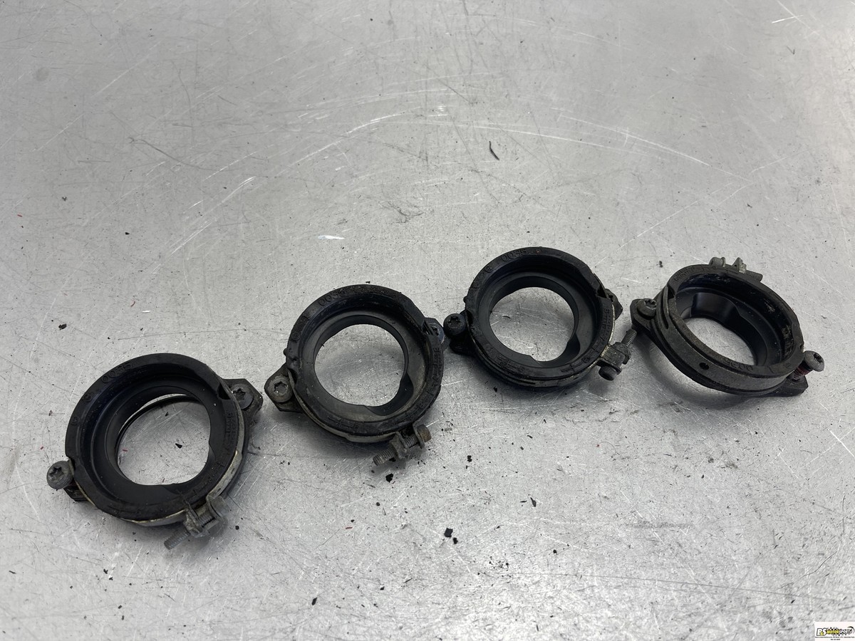 メル97586② 2008 Kawasaki Ninja Zx6r Intake Boots Manifold Clamps Rings Oem