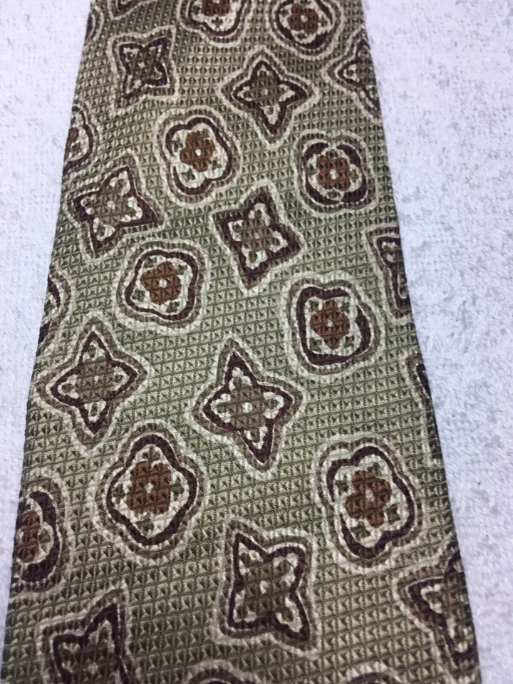 CORBATA HOMBRE PAVO REAL BEIGE CON MARRÓN 3,75 X 54 Foto 3 de 4