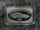 MAZDA RX7 CONTEMPORARY CLASSICS 1oz .999 Fine Silver Proof Like Bar - RARE