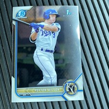 2022 Bowman Chrome Prospect #BCP-85 Peyton Wilson - Kansas City Royals