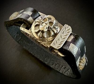 armband leder 925 silber