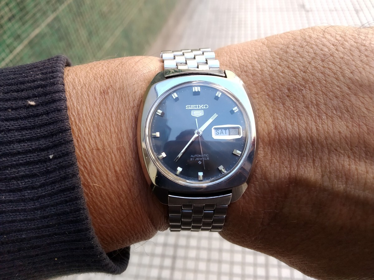 SEIKO 5 AUTOMATIC 6119 7100 ALL ORIGINAL BRACELET GLASS CROWN