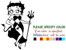 Betty Boop Devil Chick Graphic Die Cut decal sticker Car Truck Boat Window 7"