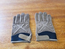 Military Tactical Gloves, Size Large, Brown, Black Padding, Breathable
