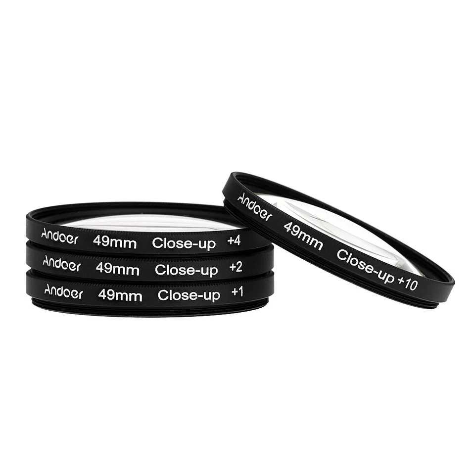  49mm Macro Close- Filter Set +1 +2 +4 +10 with Pouch for Nikon O7Z9 - Image 4 of 4