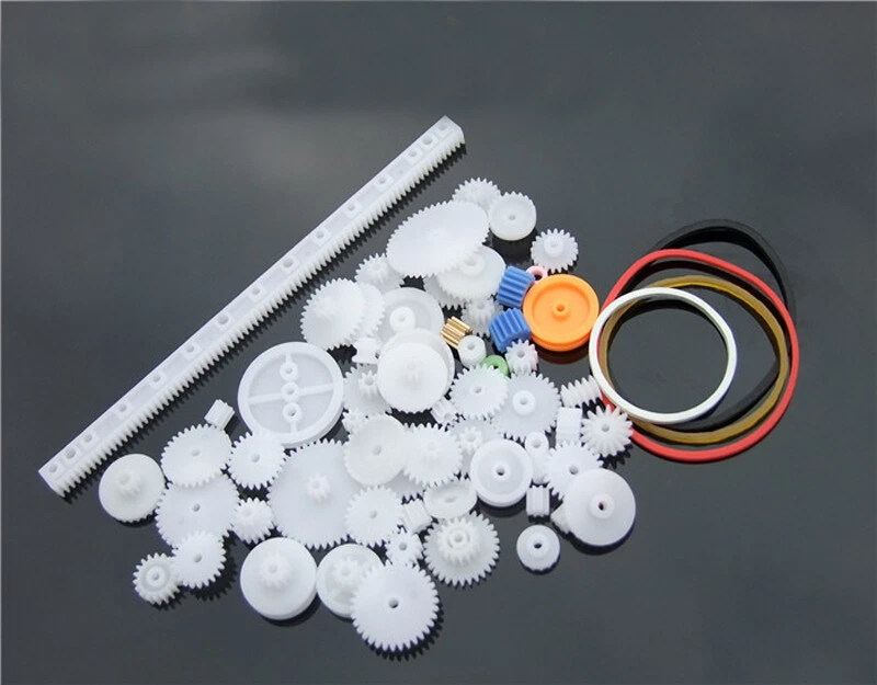 60pcs Plastic Motor Gears M0.5 Robotic Model Shaft Part Helicopter Car Trucks RC - Image 4 of 4