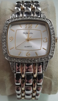 Style & co. Quartz Watch SC1107 L336 Bracelet Band New Battery 