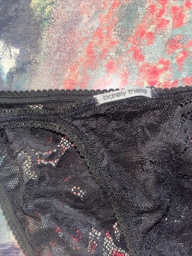 1 NEW Barely There TRUE VTG Y2K 00s Nylon High Cut String Bikini Panty XL 8 - Picture 12 of 21