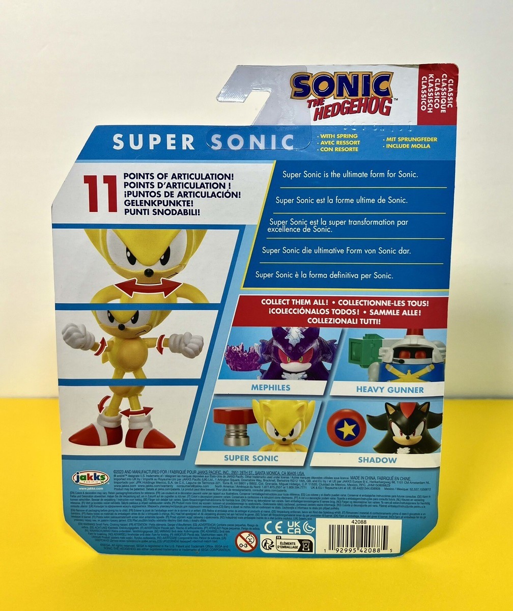 2024 JAKKS Pacific Sonic the Hedgehog Figure: CLASSIC SUPER