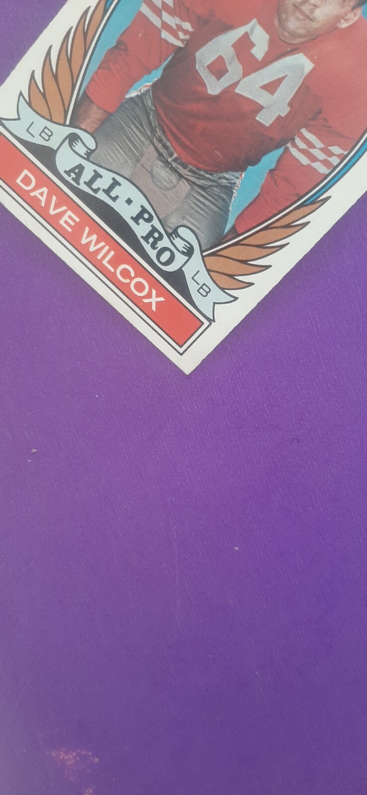 1972 Dave Wilcox ALL PRO