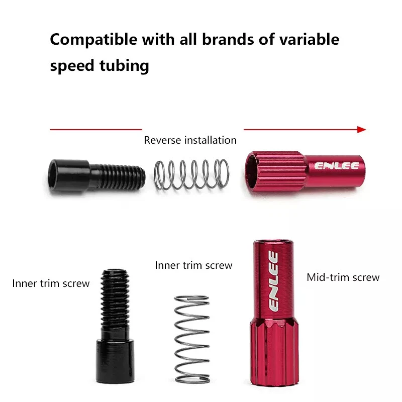 Pair Of Bicycle Cable Adjuster Screw Set Brake Gear Regulator Road Mtb Mountain - Image 2 of 4