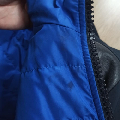 Baldinini mens down quilted reversible nylon leather jacket coat image 17