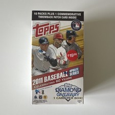 Topps 2011 Baseball Update Series Retail Box 10 Packs + Patch Card, 81, Parallel