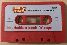 Vintage 1985 Princess of Power She-ra cassette tape Golden Books hard to find