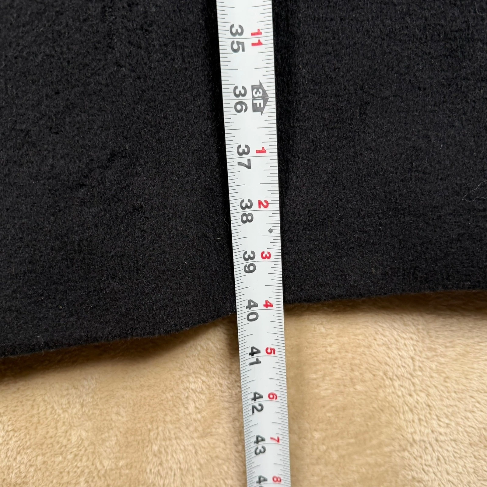 Adams Row Mens 42S Vintage 100% Wool Overcoat Navy Blue Made in Yugoslavia - product detail image 9