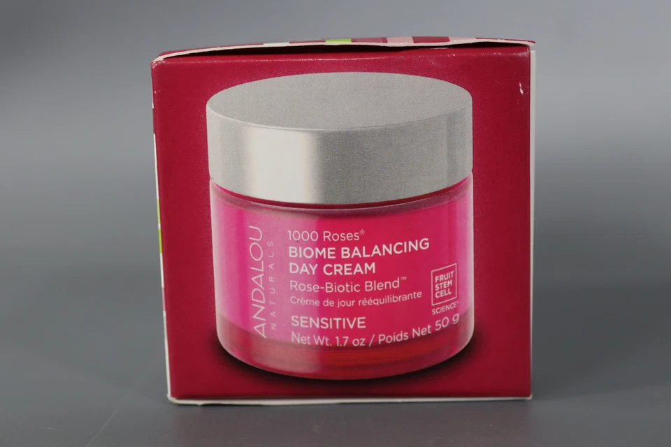 Andalou Naturals 1000 Roses  Biome Balancing Day Cream  Sensitive  17 oz (50 g) - Image 2 of 4