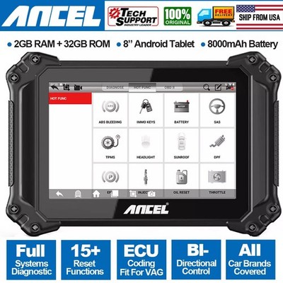 ANCEL V6 All System Bidirectional OBD2 Scanner TPMS SRS IMMO ABS Diagnostic Tool