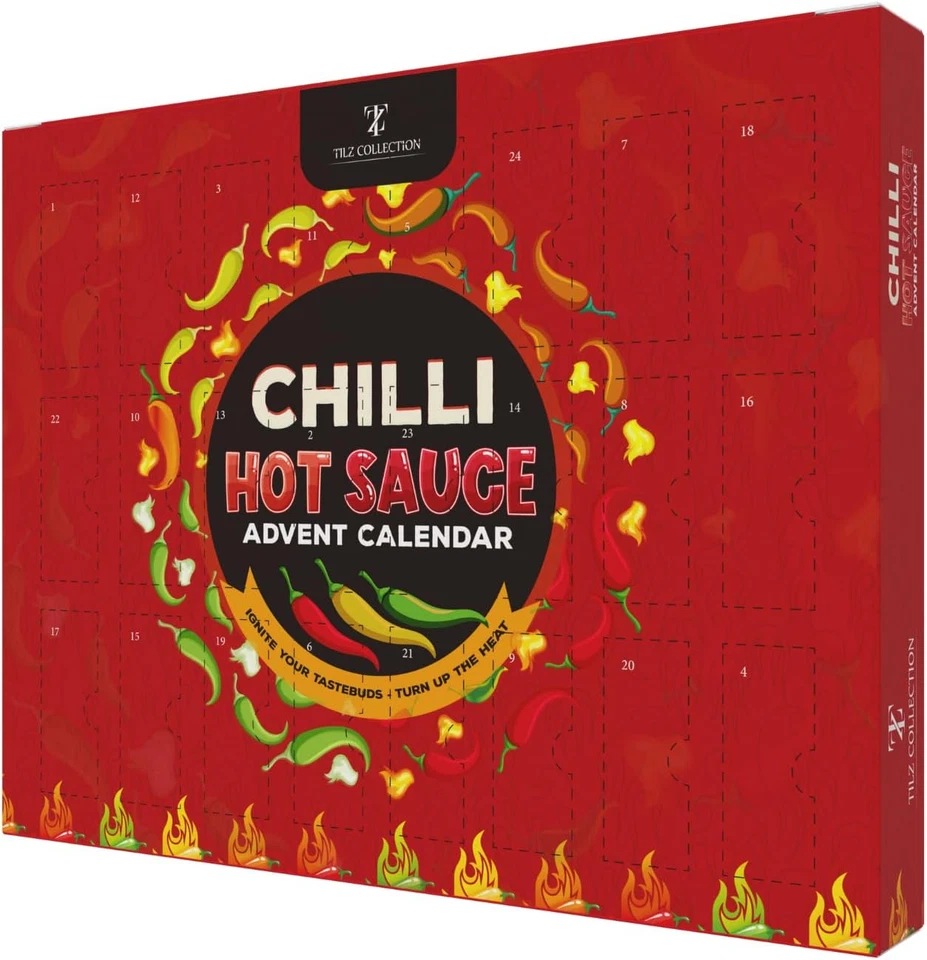 Hot Sauce Advent Calendar 2025-24 Days Chilli Sauce Advent Calendar 2025 Men, No - Image 3 of 4