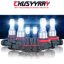 For Chevy Avalanche 2007-2013 6x LED Headlight+Fog Light Bulbs Combo Kit