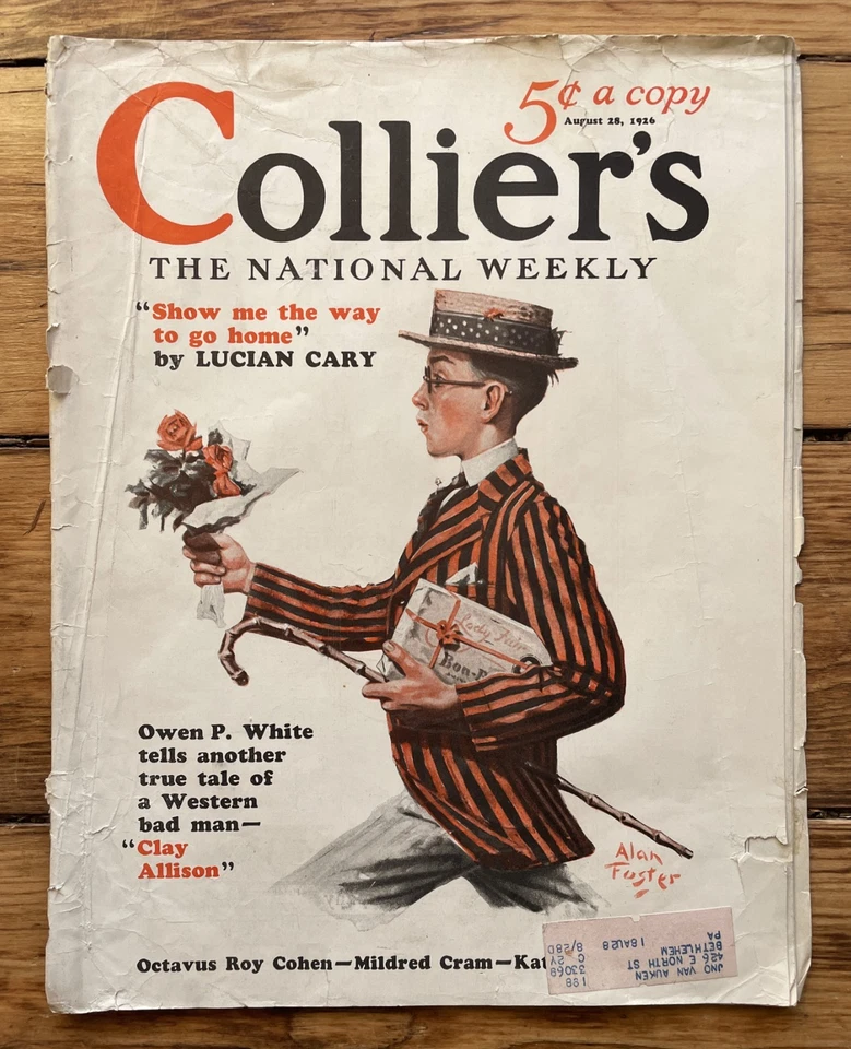 Lot of 5 Collier's Jazz Age Magazines 1926 - 1930 Ads, Art Worn Complete - Image 3 of 4