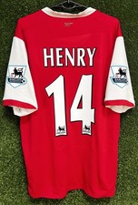 THIERRY HENRY #14 MEN'S FC ARSENAL 2006/2007 SOCCER FOOTBALL SHIRT JERSEY SIZE L