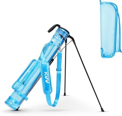 KVV Lightweight Sunday Golf Stand Bag, Pitch and Putt Golf Bag Blue OPEN BOX