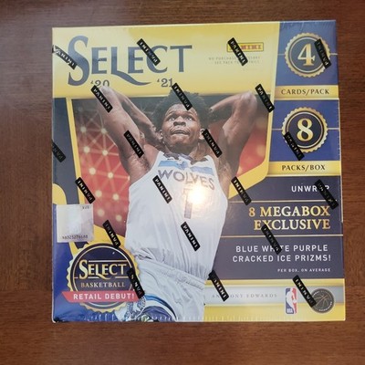 2020 21 PANINI SELECT BLUE WHITE PURPLE CRACKED ICE MEGA BOX