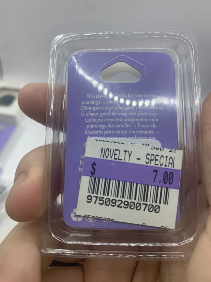 NUEVO Pendiente Claire's Cartílago Hermosa Estrella 20G/0.8mm CL Foto 3 de 3