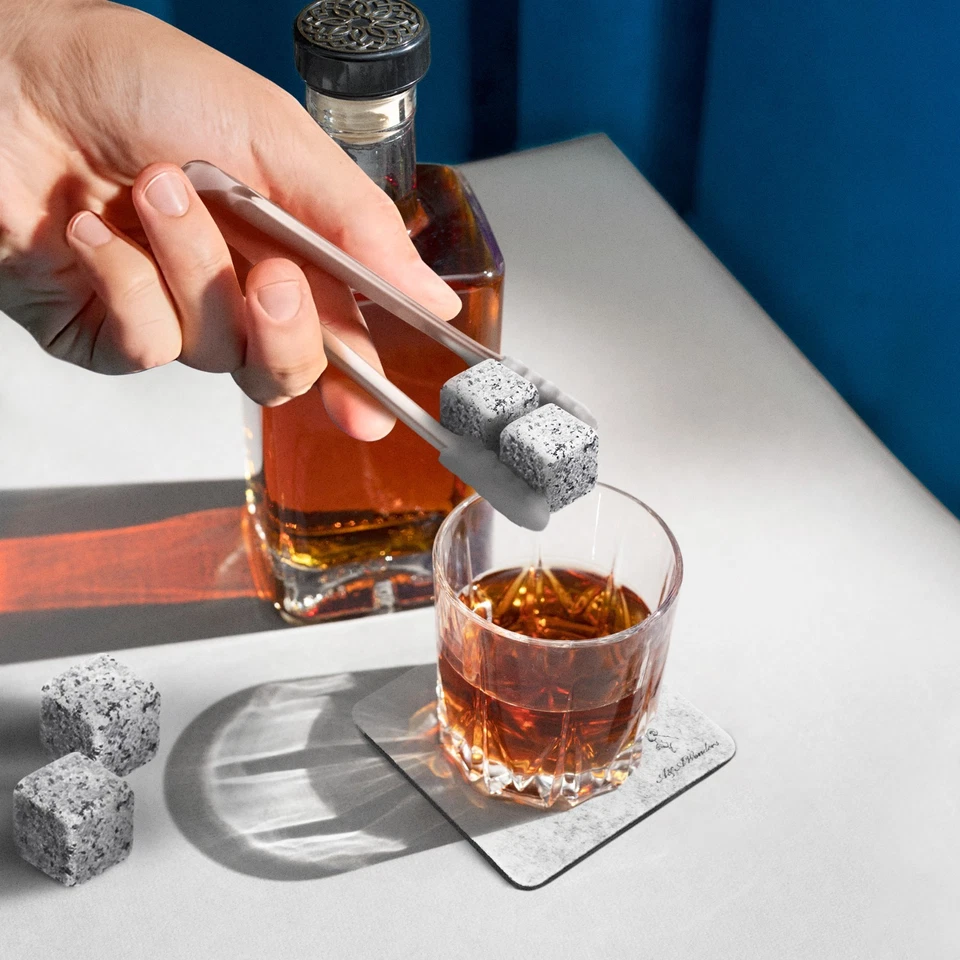 Juego de 9 cubitos de hielo refrigerantes piedras de whisky piedras de enfriamiento regalo Foto 4 de 4
