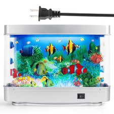 Frutiger Aero Fish Lamp Aquarium Lamp, Designed Studio Fake Fish Tank Decor Fr