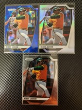2025 Panini Prizm Reggie Jackson Base, Prizm, Blue Cracked Ice #202 Oakland A's