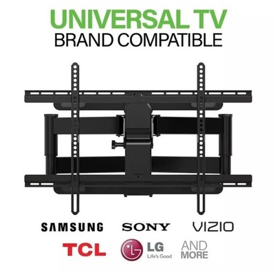 Sanus Decora Full Motion wall TV Mount for 42''-90'' TVs Up to 120 lbs. DLF225-B1