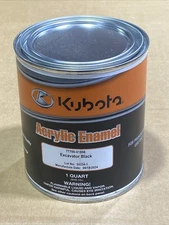 Kubota Acrylic Enamel 77700-01866 Excavator Black 1 Quart New