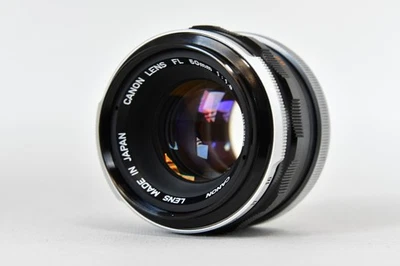 [Exc 4] Canon FL 50mm F1.8 MF Standard Prime Lens with both cap from JAPAN - Image 1 of 4