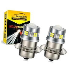  2pcs LED Bulb White 10-30V Super Bright 2016 20SMD Chips LED Bulb 2PCS P15S