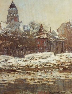 Claude Monet - Winterkirche 1899 A1-A4 Plakat Tier Haustier Portrait Aristokrat
