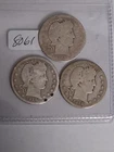 1914 P, 1915 P, 1916 D, BARBER QUARTER 3 COIN SET