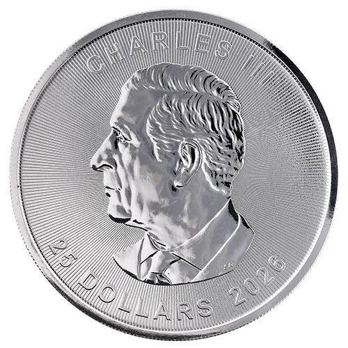 *¡REABASTECIDO!* PRIMERA moneda de plata canadiense de 5 oz 2026 hoja de arce BU (cruda) Foto 2 de 2