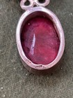 STS CHUCK CLEMENCY STERLING RED DOUBLE INDIAN RUBY PENDANT BONUS RUBY NECKLACE — photo 4