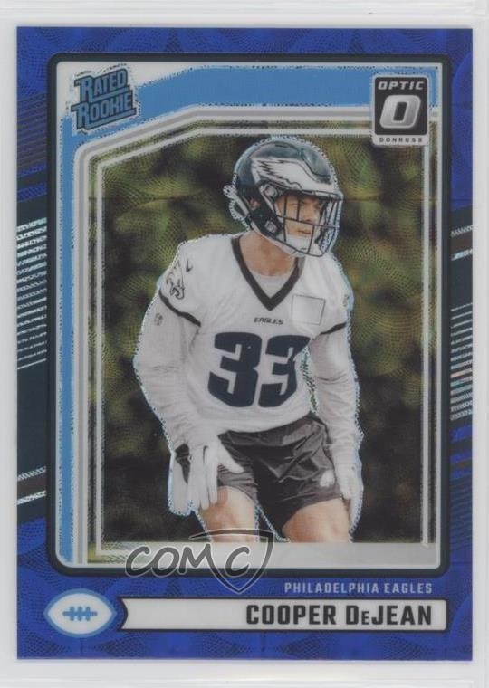 2024 Donruss Rated Rookie Optic Preview Blue Scope Prizm Cooper DeJean #305 1iu8