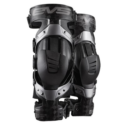 EVS AXIS PRO KNEE BRACE BLK/GREY L-PAIR AXISP-GRY-LP