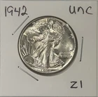 1942 Walking Liberty Half Dollar Coin