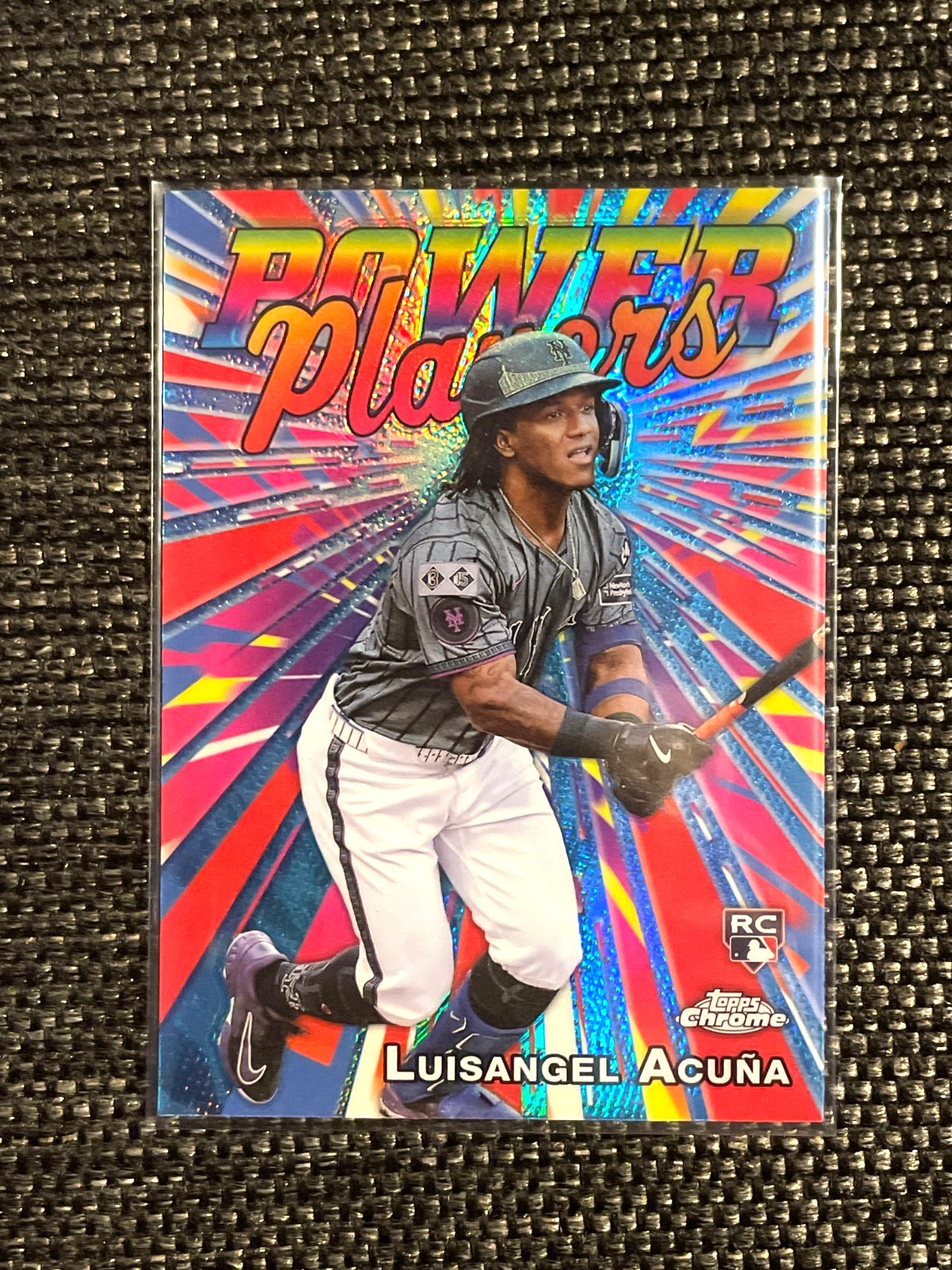 New York Mets Luisangel Acuna Power Players- 2025 Topps Chrome #PP-24 (RC)