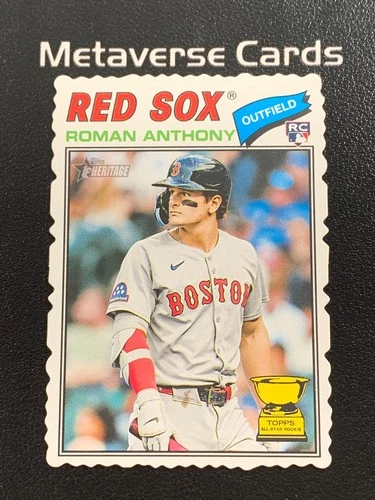 2026 Topps Heritage #86 Roman Anthony Deckle Edge Rookie Card RC SP