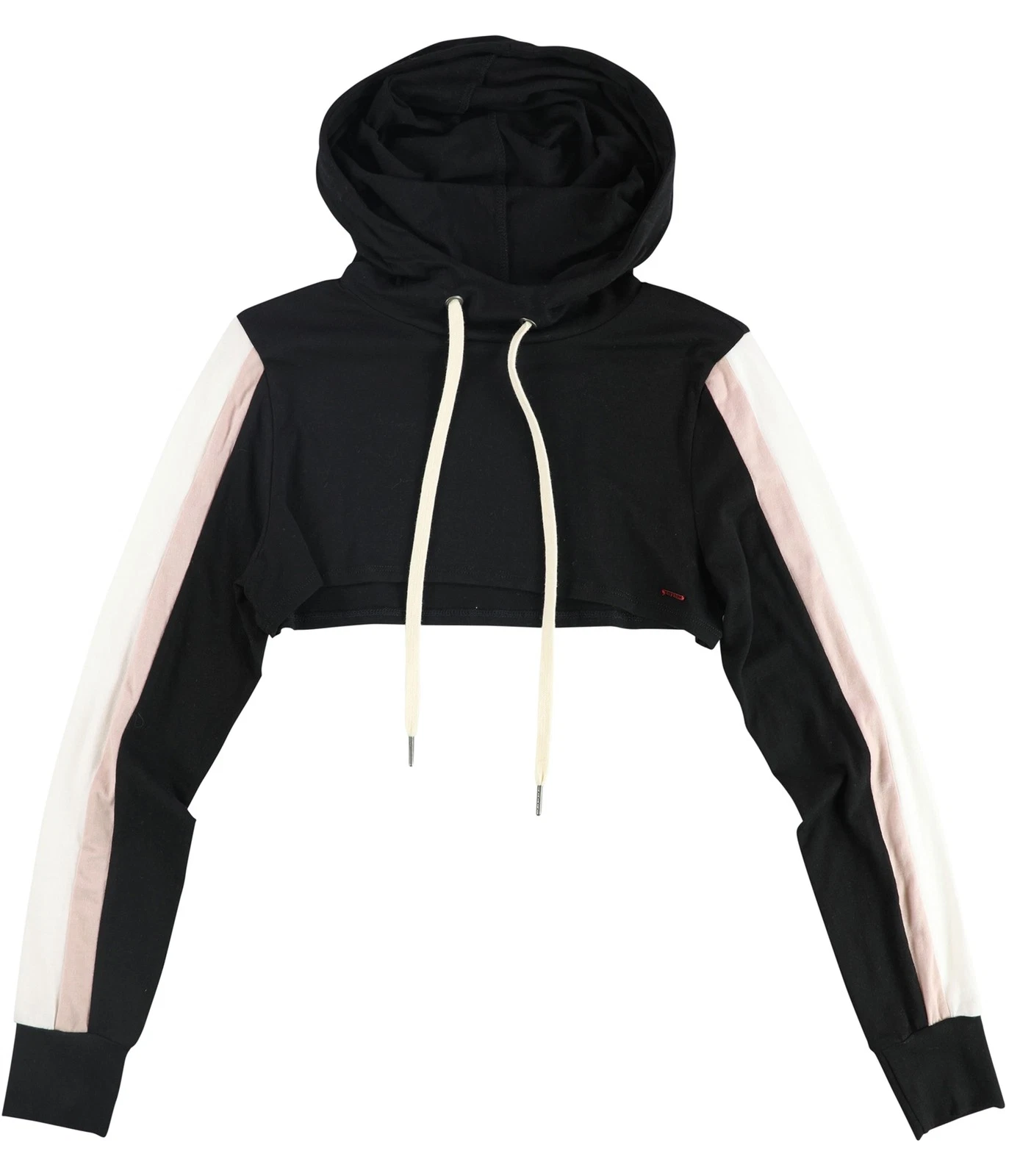 n:philanthropy Womens Cropped Hoodie Sweatshirt, blackmulti, M