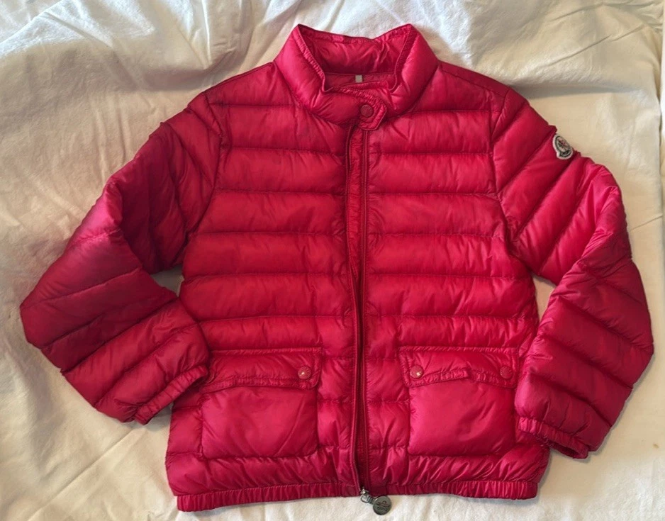Girls Pink Moncler Coat