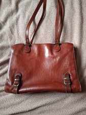 Texier Vintage Leather Shoulder Bag French Designer Handbag