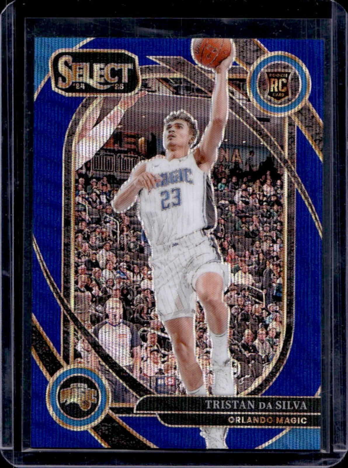 2024-25 Panini Select Tristan da Silva Courtside RC Blue Wave Prizm #/75 Magic