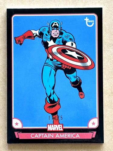 2026 Topps Marvel Brooklyn Collection Captain America Black Card /75