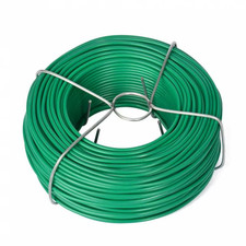 Plastic Coating Steel Wire Core Wrapping 25M/50M Green round Tying Wire for Gard